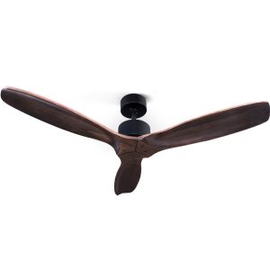 Devanti 52” Ceiling Fan AC Motor 3 Blades w/Remote – Dark Wood