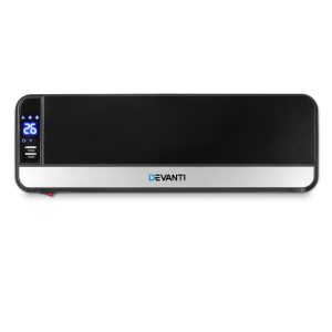 Devanti 2000W Wall Mounted Panel Heater – Black