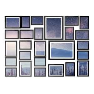 Artiss Photo Frames Art Holder 26PCS 8×10″ 5×7″ 4×6″ 3.5×5″ Black