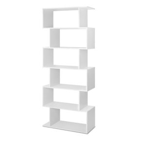 Artiss Bookshelf 6 Tiers – RIVA White