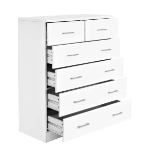 Artiss 6 Chest of Drawers – ANDES White