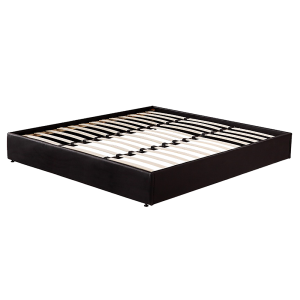 PU Leather King Bed Ensemble Frame