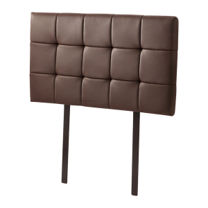 PU Leather Single Bed Deluxe Headboard Bedhead – Brown
