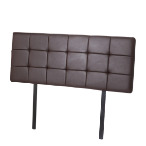 PU Leather Queen Bed Deluxe Headboard Bedhead – Brown
