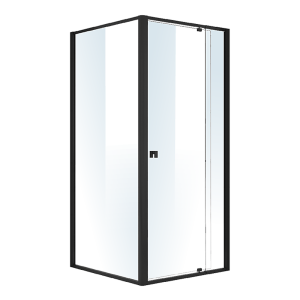 Semi Frameless Shower Screen (82~90)x 195cm & (89~92)x 195cm Side AS/NZS Glass