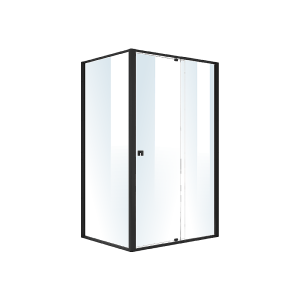 Semi Frameless Shower Screen (114~122)x 195cm & (89~92)x 195cm Side AS/NZS Glass