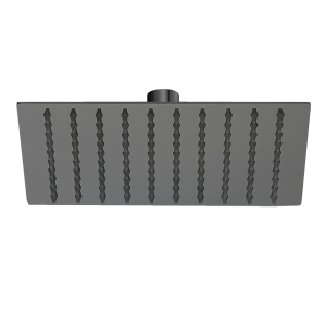200mm Shower Head Square 304SS Electroplated Matte Black Finish
