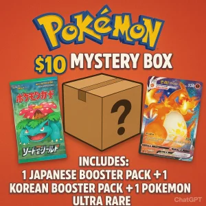 Pokémon Mystery Box: 1 Japanese pack + 1 Korean pack + 1 Ultra rare!