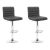 Artiss 2x Bar Stools Padded Leather Gas Lift Grey