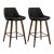 Artiss 2x Bar Stools PU Seat Wooden