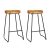Artiss 2x Bar Stools Tractor Seat 75cm Wooden