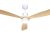 Devanti 52” Ceiling Fan AC Motor LED Light Remote – Light Wood