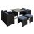 Gardeon Outdoor Dining Set 9 Piece Wicker Table Chairs Setting Black