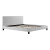 King PU Leather Bed Frame White