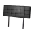 PU Leather Double Bed Deluxe Headboard Bedhead – Black