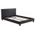 Double Linen Fabric Bed Frame Grey