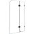900 x 1450mm Frameless Bath Panel 10mm Glass Shower Screen By Della Francesca